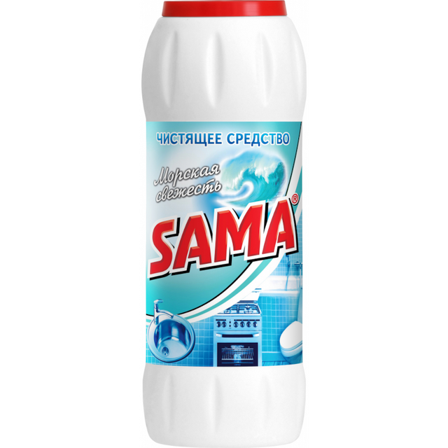 Засіб для чищення SAMA морська свіжість, порошок, 500г